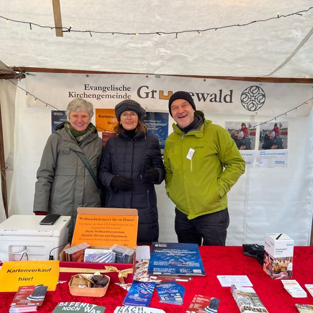 Gruppe, Stand, Schnee.