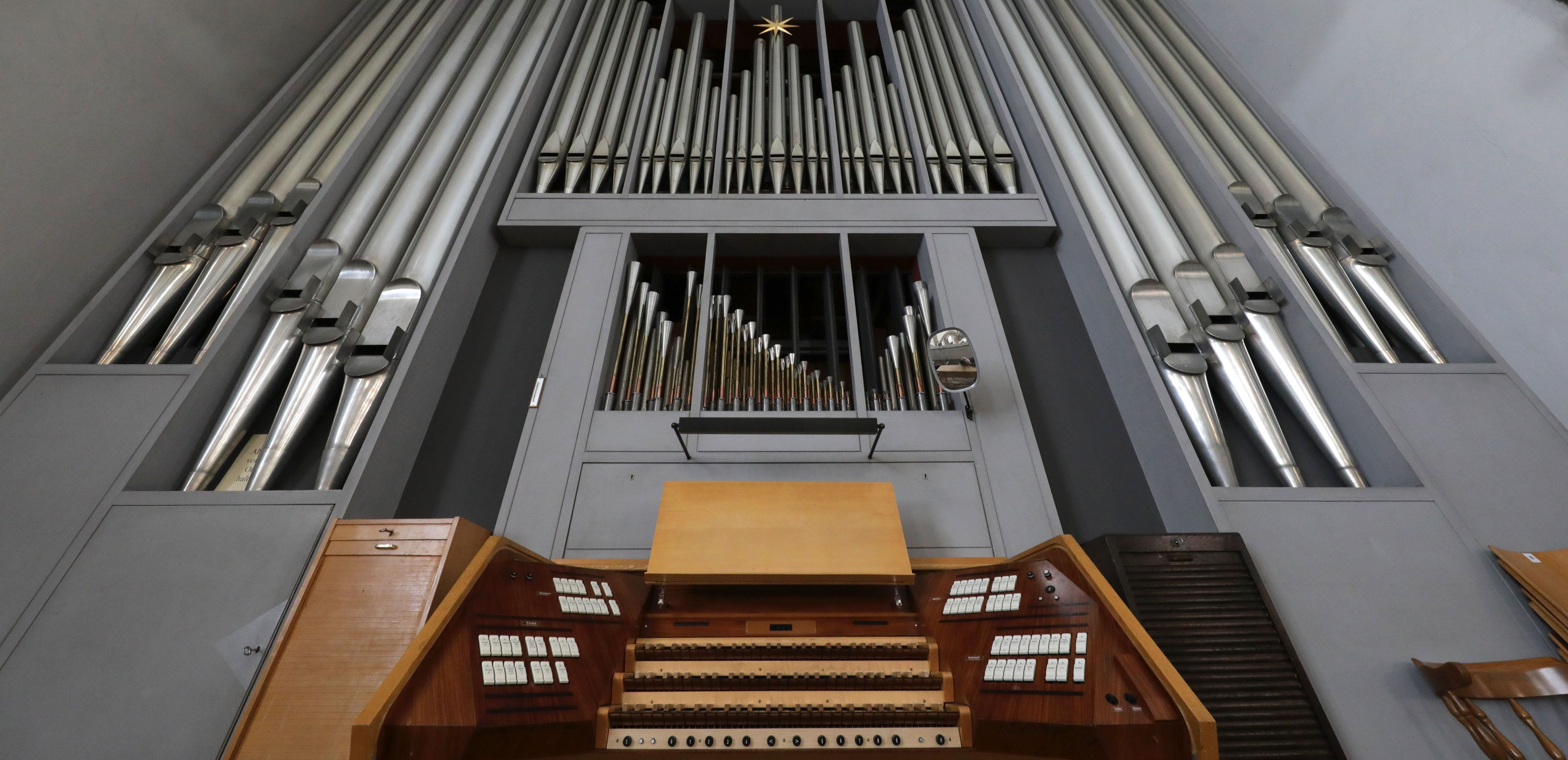 Kirchenorgel, Detailansicht.
